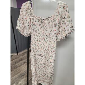 Old Navy Ditsy Floral Cottage Core Lined Dress Size L Large